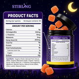 STIRLING Hemp Sleep Gummies nutritional information on the label