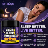 STIRLING Hemp Sleep Gummies showing Orange Creamsicle flavour