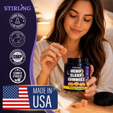 STIRLING Hemp Sleep Gummies side view of the bottle