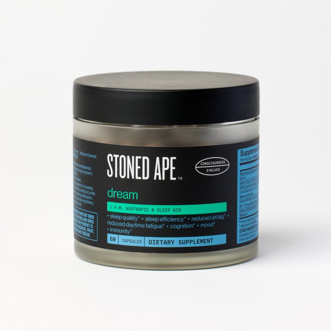 Stoned Ape Dream Sleep Aid 60 Capsules front view