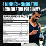 STONEPACK Creatine Gummies Blue Raspberry flavour on a table