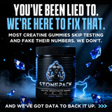 STONEPACK Creatine Gummies packaging side view