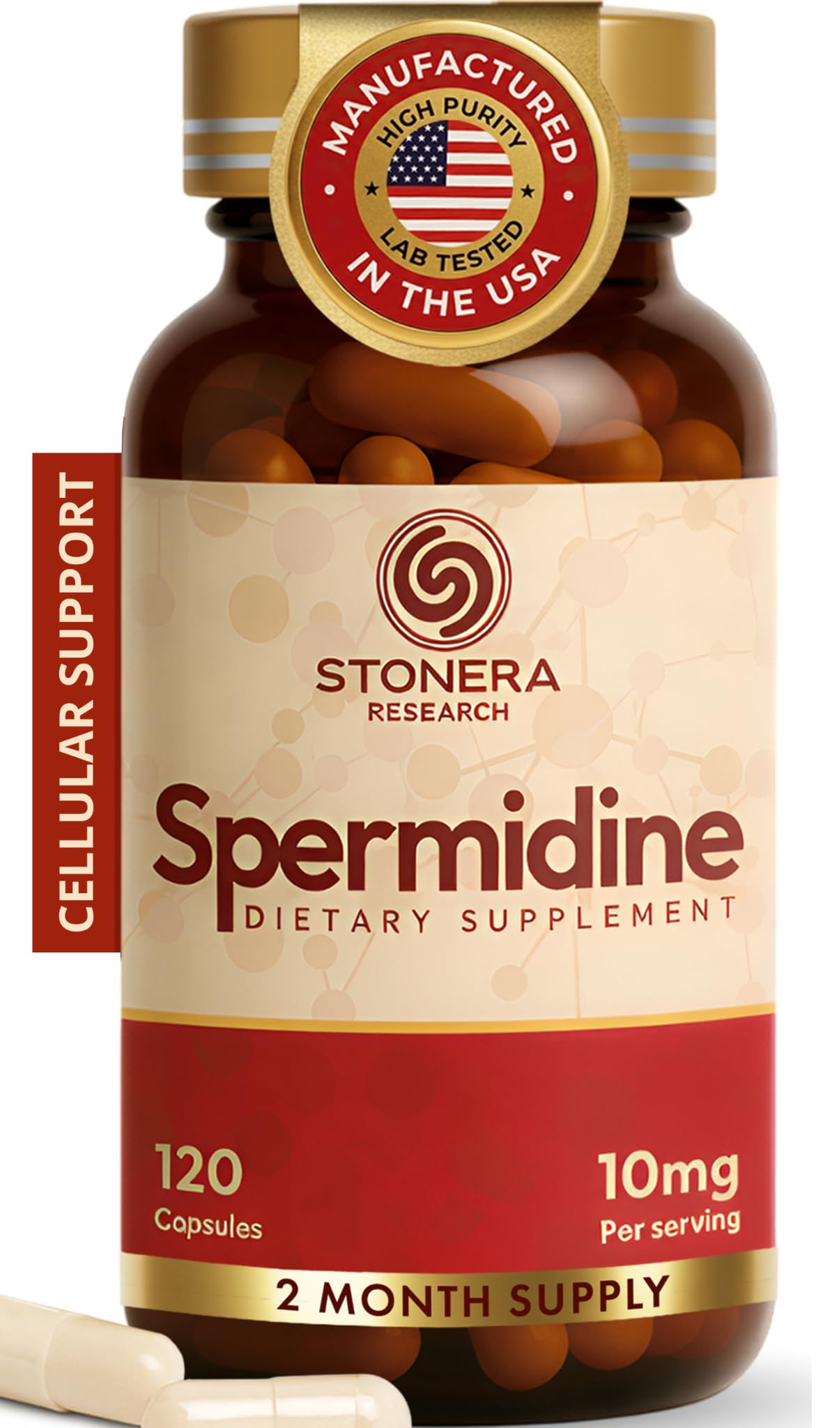 STONERA Spermidine Capsules 10mg front view