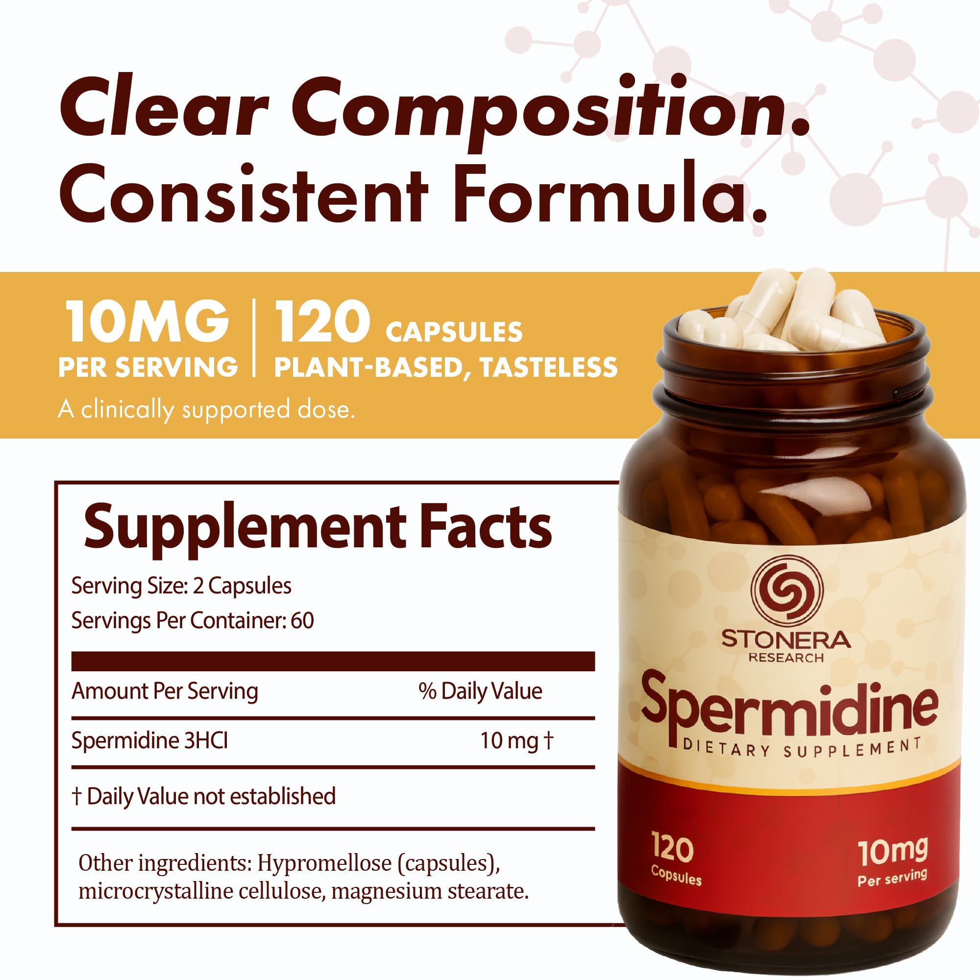 STONERA Spermidine Capsules 10mg packaging