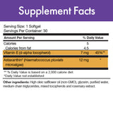 Stop Aging Now Astaxanthin capsules on a wooden surface