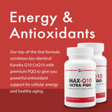 Stop Aging Now CoQ10 Supplement 200mg capsule bottle side view