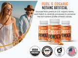 Strong Organics Carrot Juice Powder Capsules showing capsule size