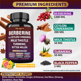 StrongVit Berberine HCL Complex Fusion supplement ingredients list