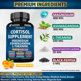 StrongVit Cortisol Supplements side view with label