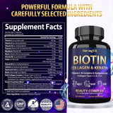 StrongVit Extra Strength Biotin Supplement packaging and bottle top view