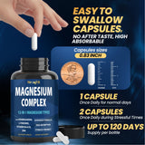 StrongVit Magnesium Supplement 1000mg capsules in a hand