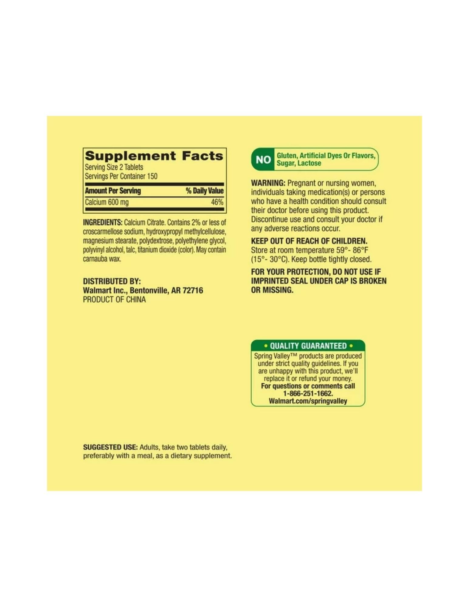 STS Home Calcium Citrate Tablets 600mg opened bottle with tablets