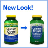 STS Home Calcium Citrate Tablets 600mg side view