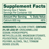STS Home Calcium Citrate Tablets 600mg with measuring spoon