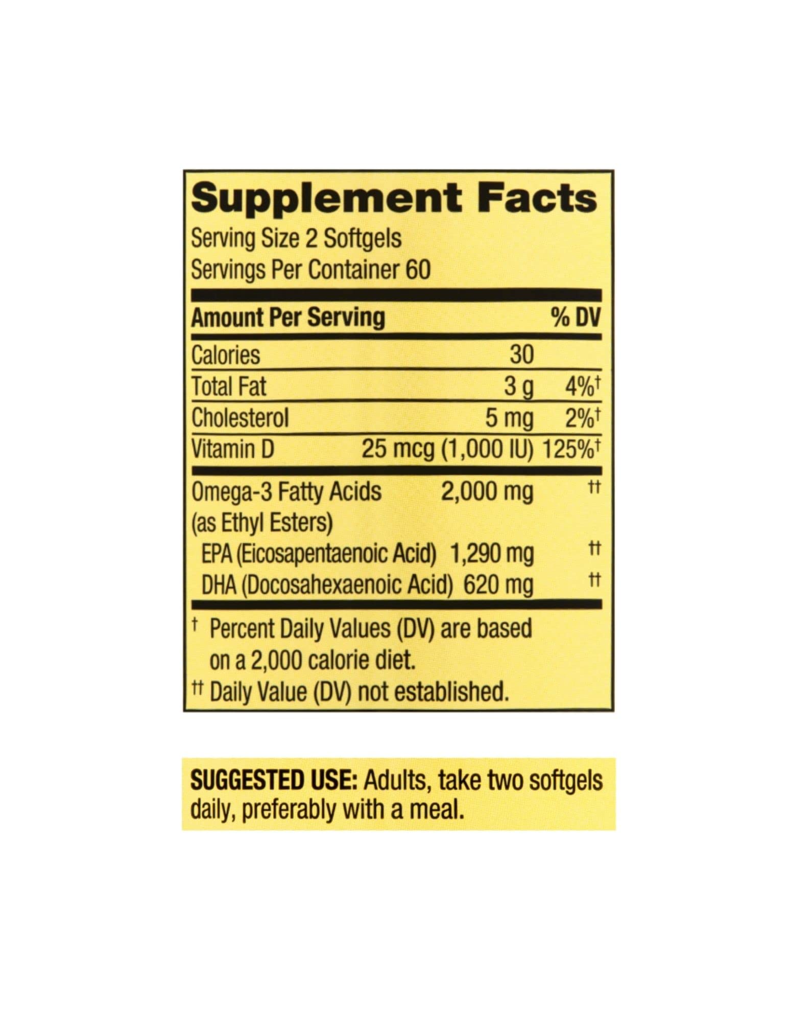 STS Home Omega-3 Fish Oil softgels with lemon flavour
