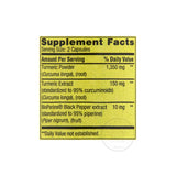 STS Home Turmeric Curcumin Supplement label close-up