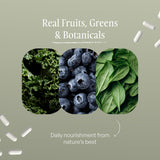 SUBSTANCE. Sustenance Greens Supplement bottle back view
