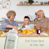 SUBSTANCE. Sustenance Greens Supplement lifestyle scene with fruits and vegetables