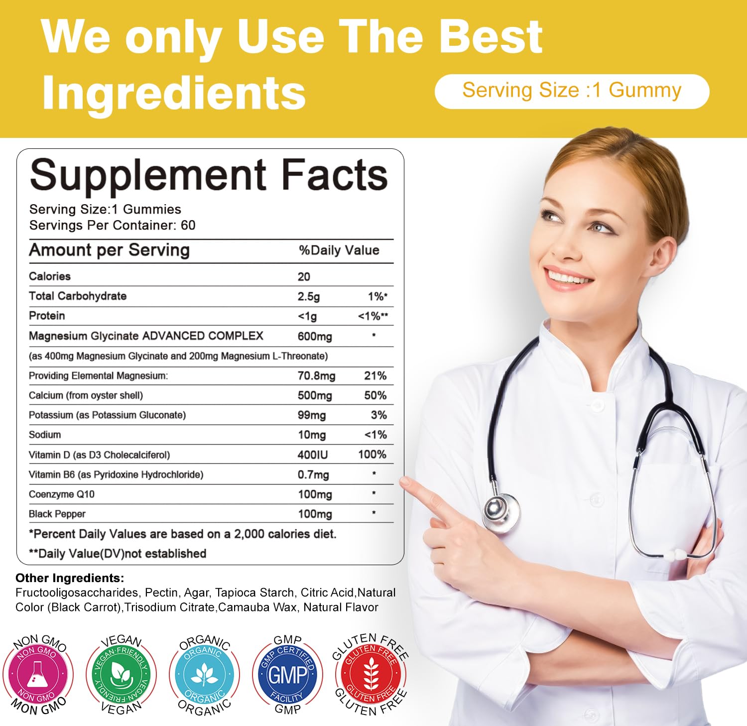 sudrolove Magnesium Glycinate Gummies 600mg packaging
