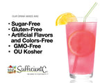 Sufficient-C Multi-Enzymes Supplement 91g with a glass of water