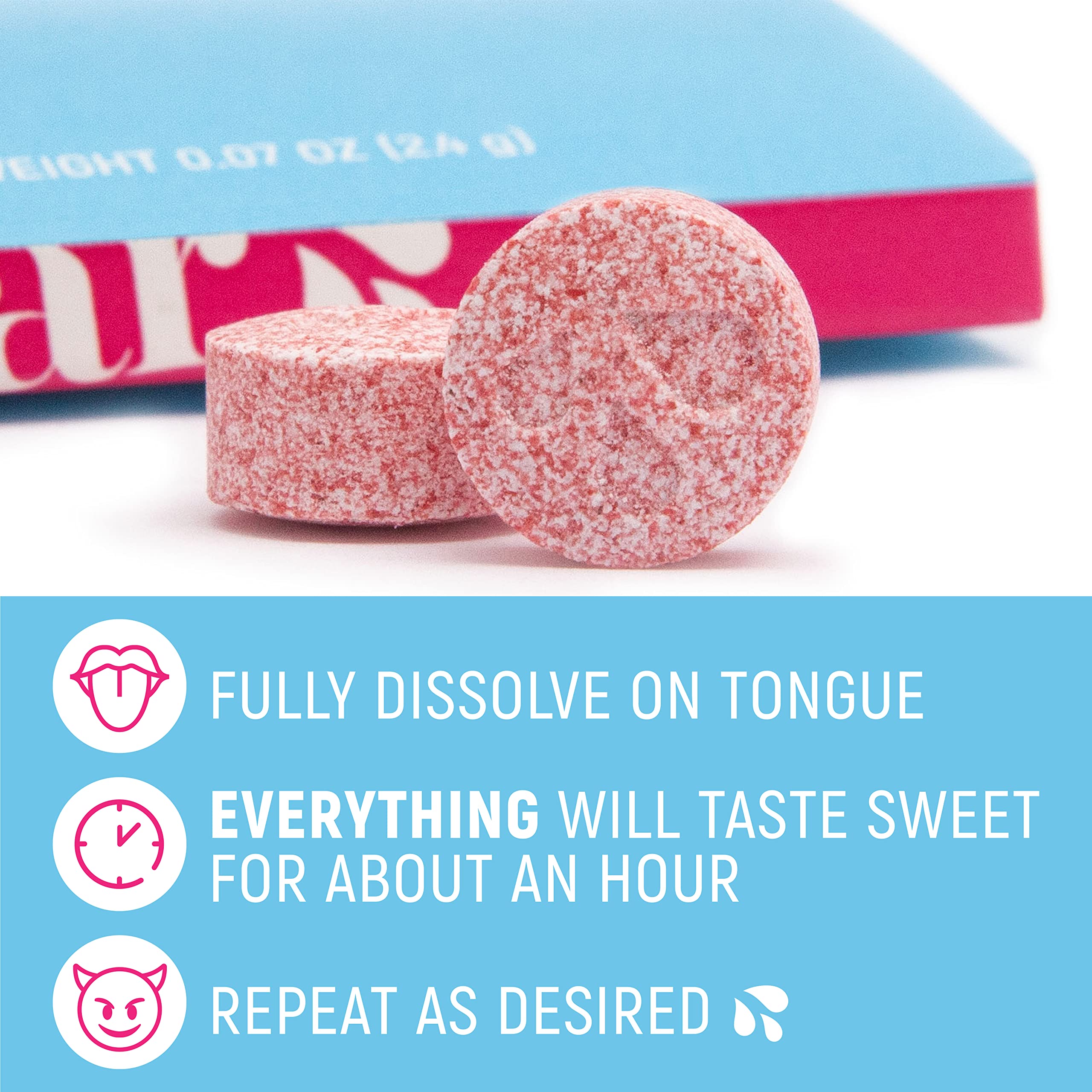 SUGAR SPLASH Miracle Berry tablets fruit-flavoured variety