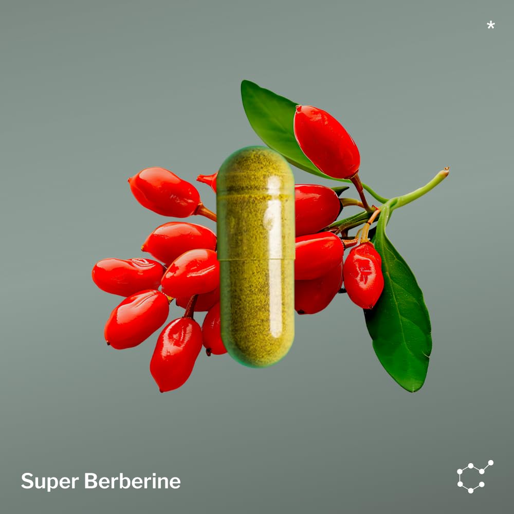 SugarMD Super Berberine with Ceylon Cinnamon capsules in a hand