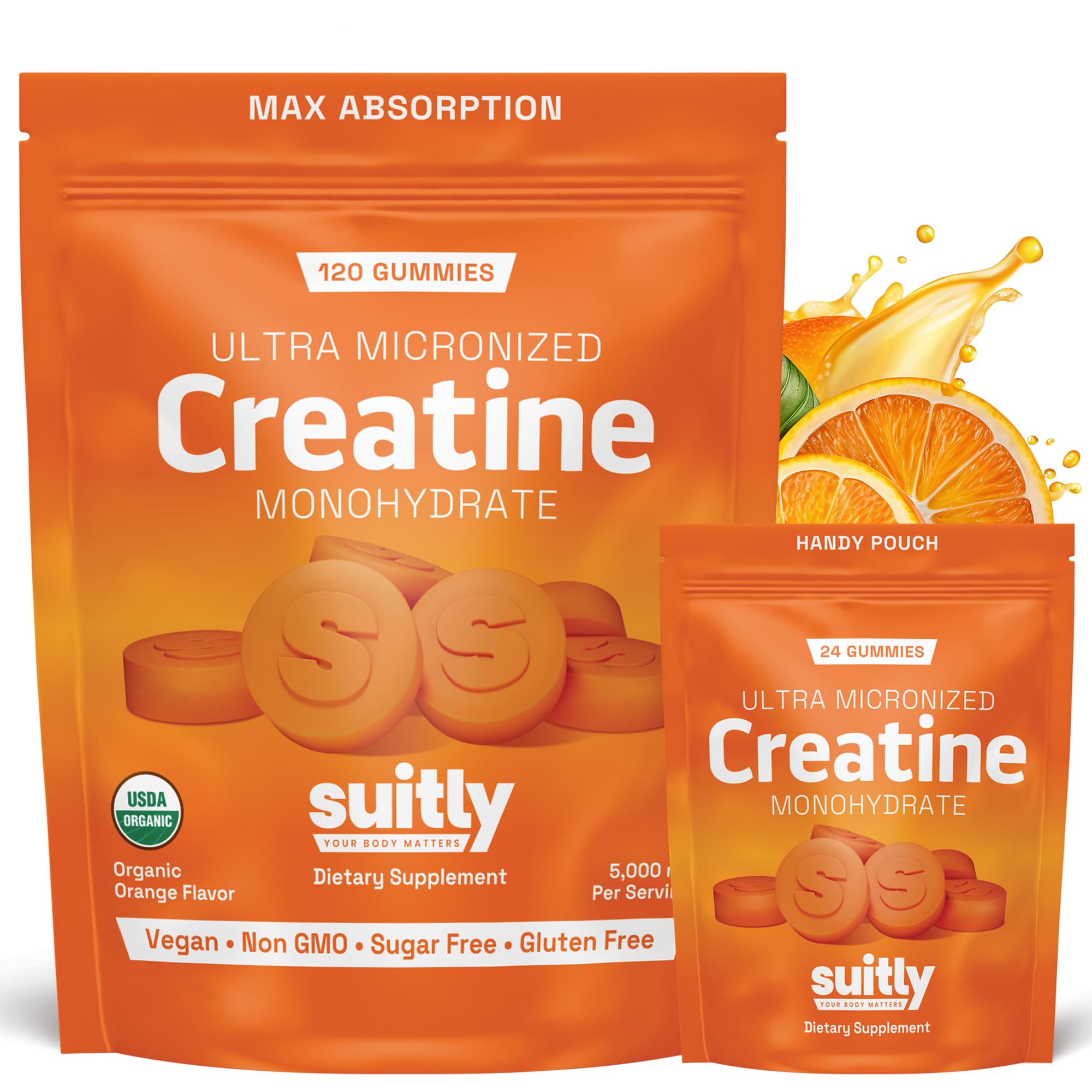 Suitly Creatine Gummies 120 Count front view
