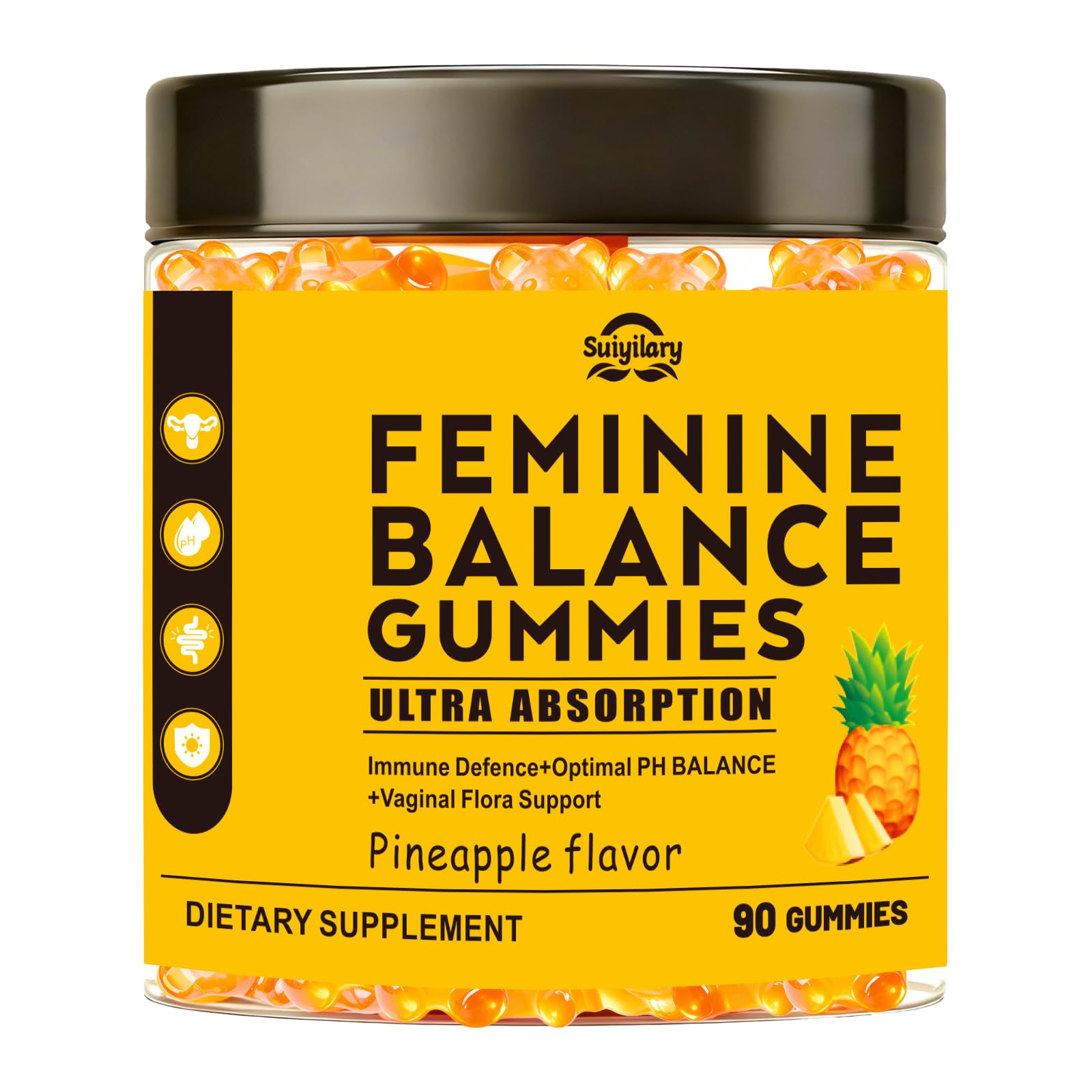 Suiyilary Feminine Balance Gummies bottle front view
