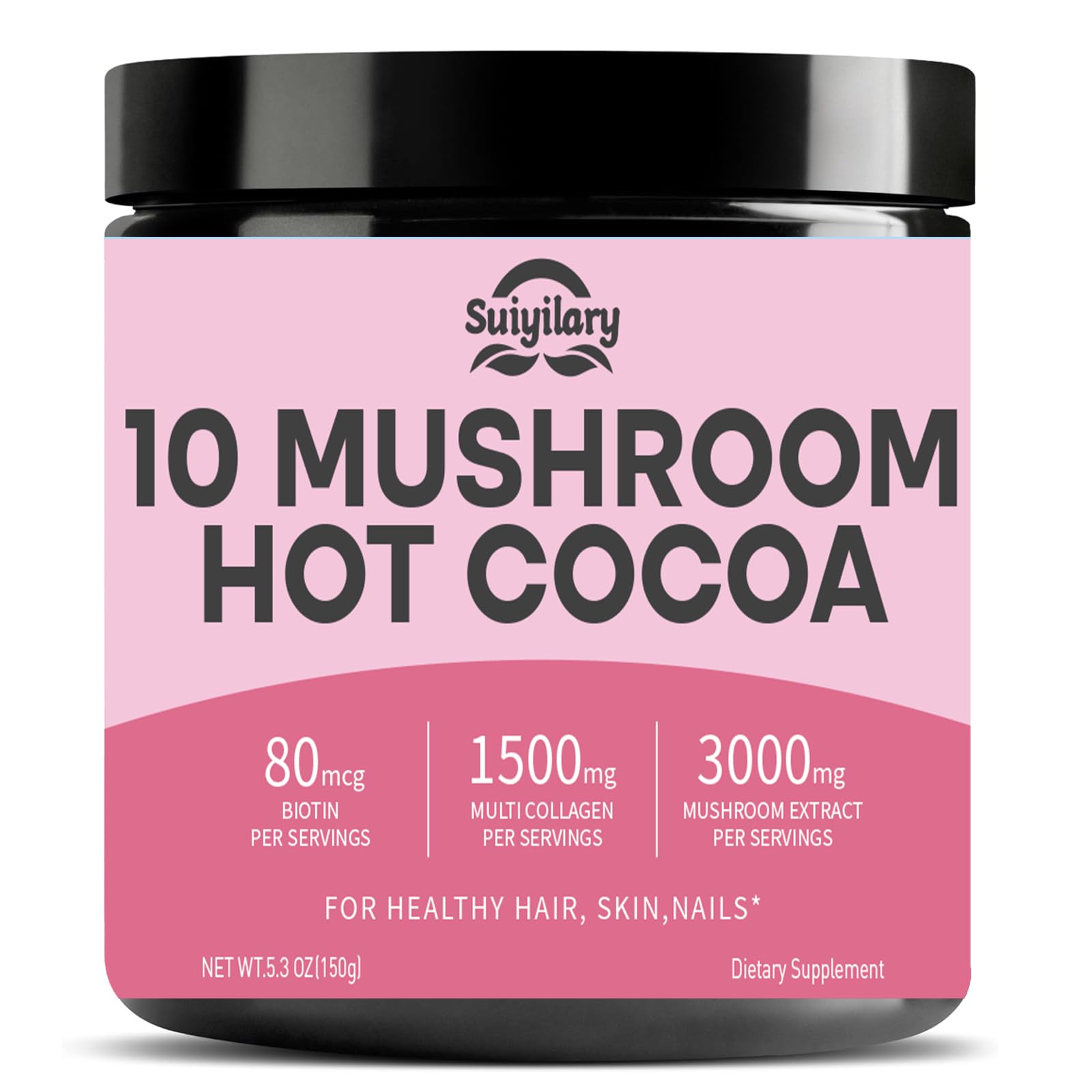 Suiyilary Hot Cocoa Collagen Blend front view packaging