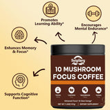 Suiyilary Mushroom Coffee Powder Blend scoop and powder