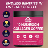 Suiyilary Mushroom Coffee Powder Blend scoop showing powder