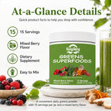 Suiyilary Spirulina Superfood Blend 191g displayed with fruits