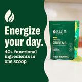 Suja Organic Greens Powder packaging side view