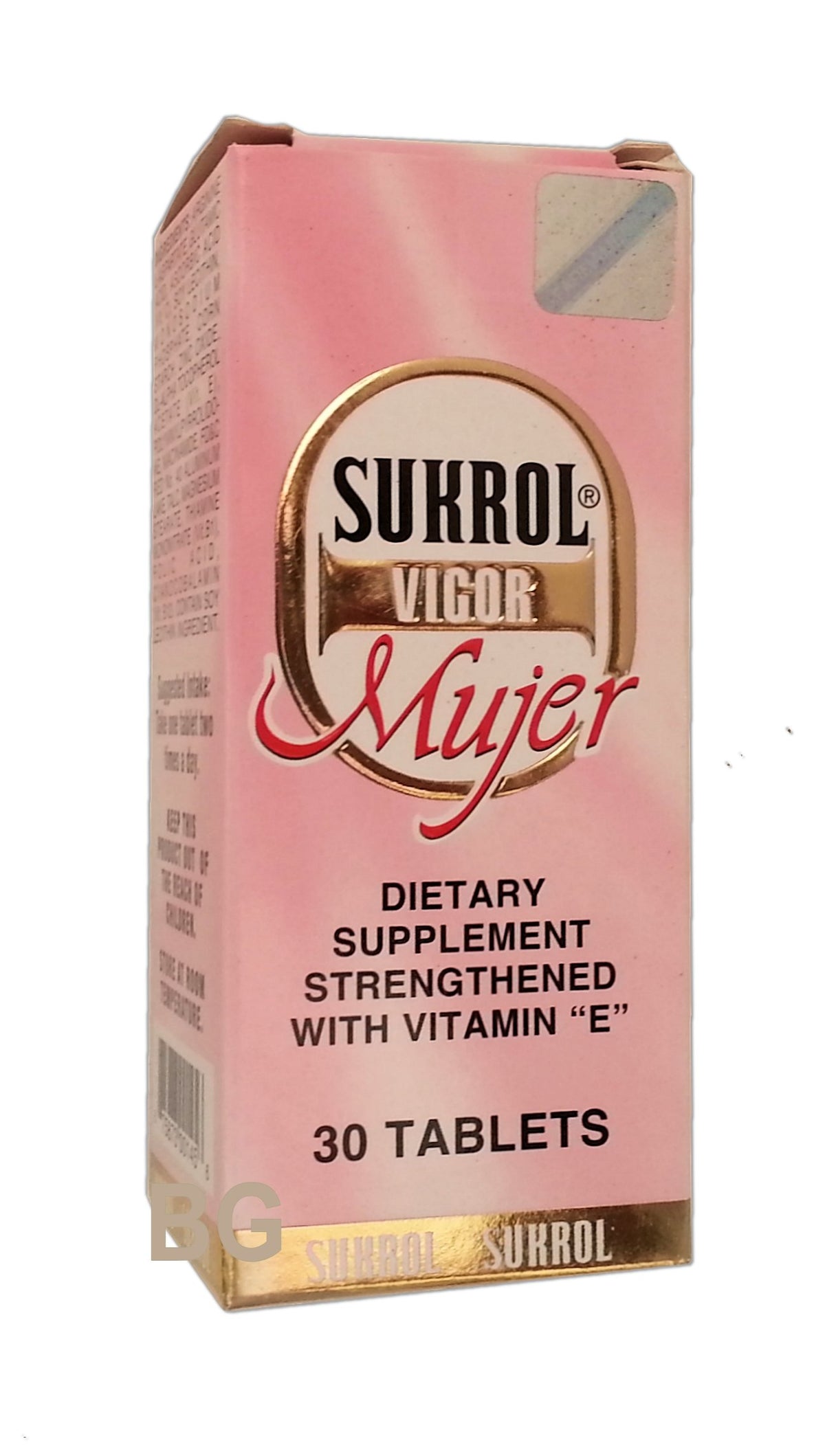 Sukrol Vigor Mujer 30 tablets front view packaging