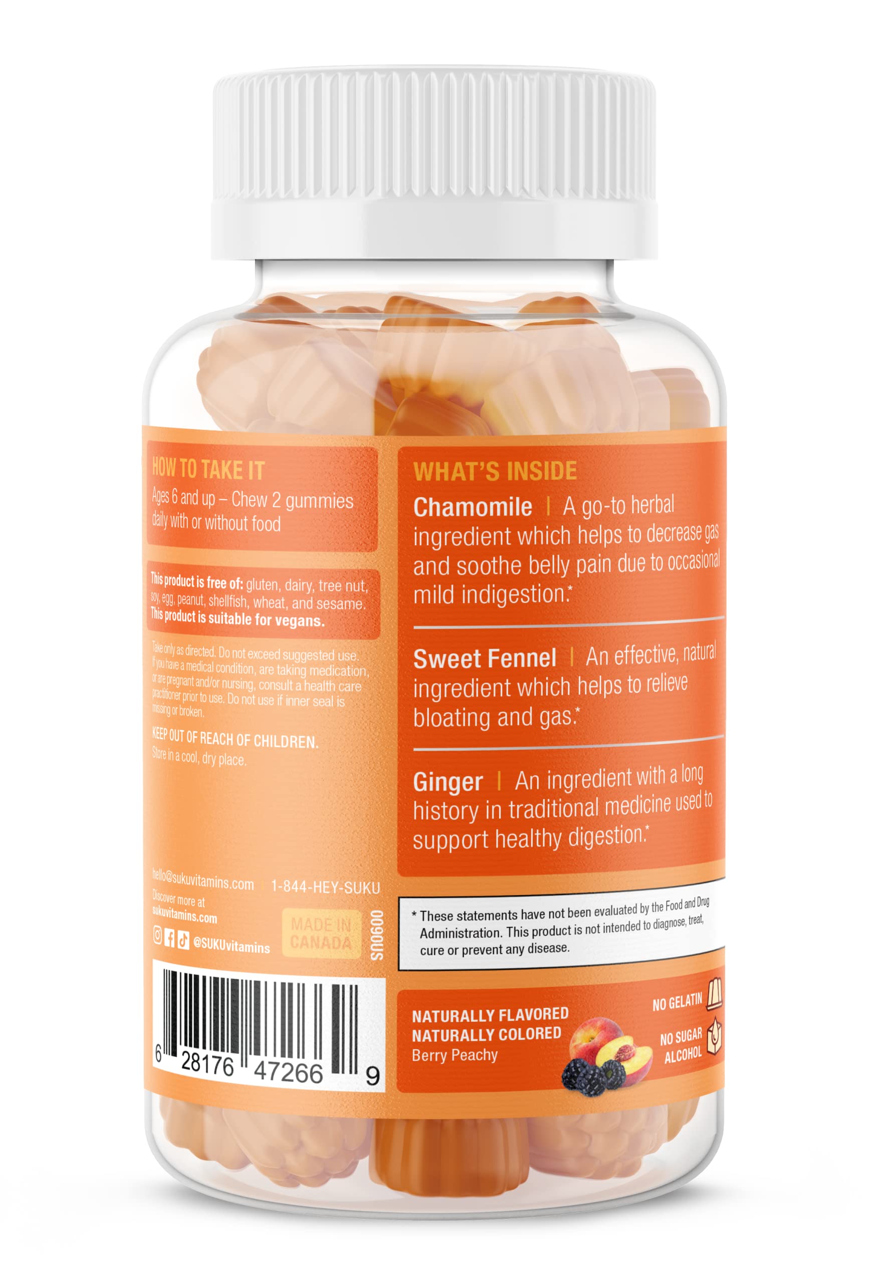 SUKU Debloat Blended Vitamin & Mineral Supplement packaging
