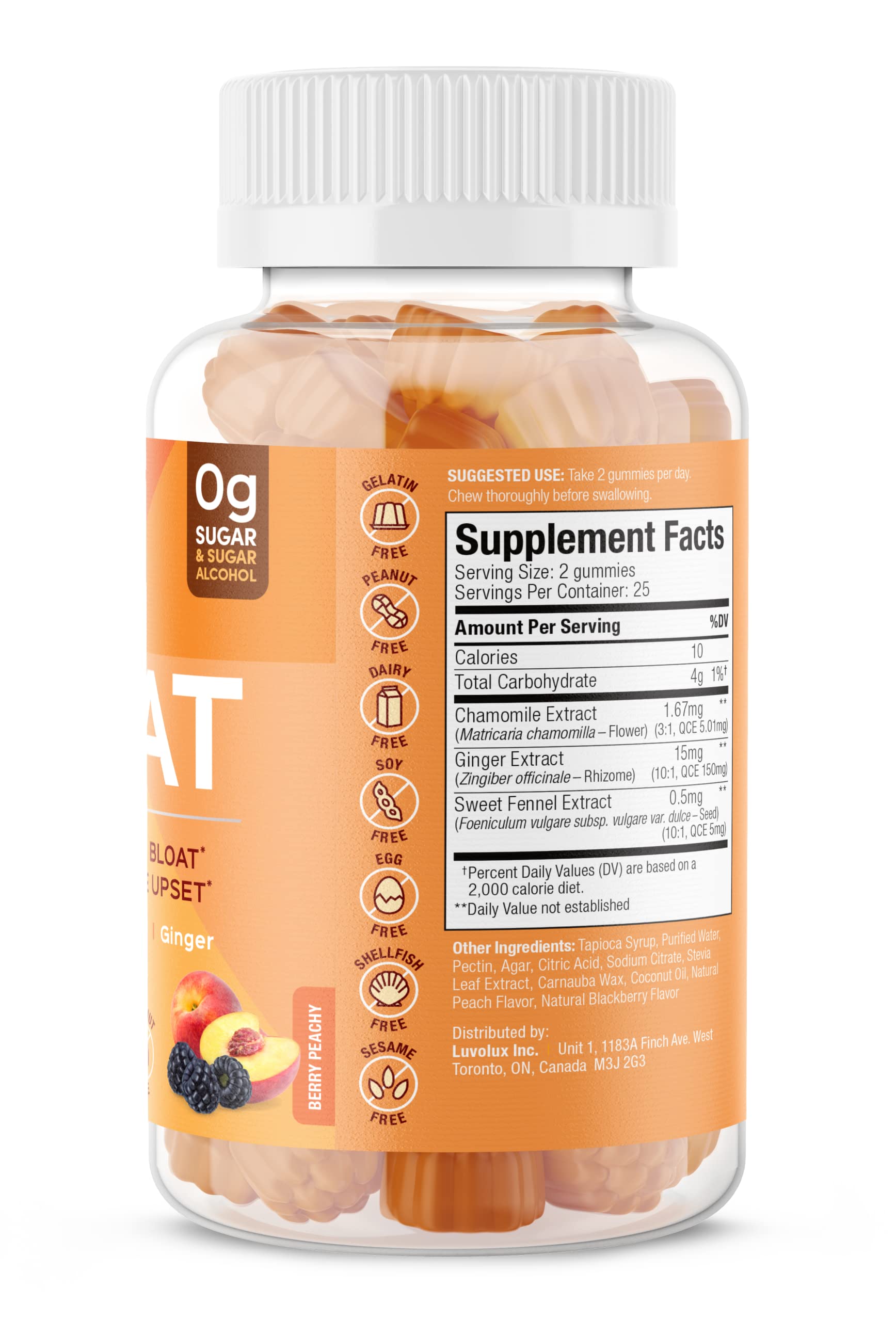 SUKU Debloat Blended Vitamin & Mineral Supplement side view