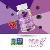 SUKU Magnesium Gummies lifestyle scene with a glass of water