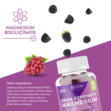 SUKU Magnesium Gummies with a measuring spoon