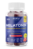 SUKU Melatonin Magnesium Gummies front view, 50 count