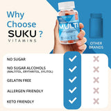 SUKU Men's Multivitamin Gummies ingredients list