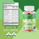 SUKU Multivitamin Gummies on a wooden table