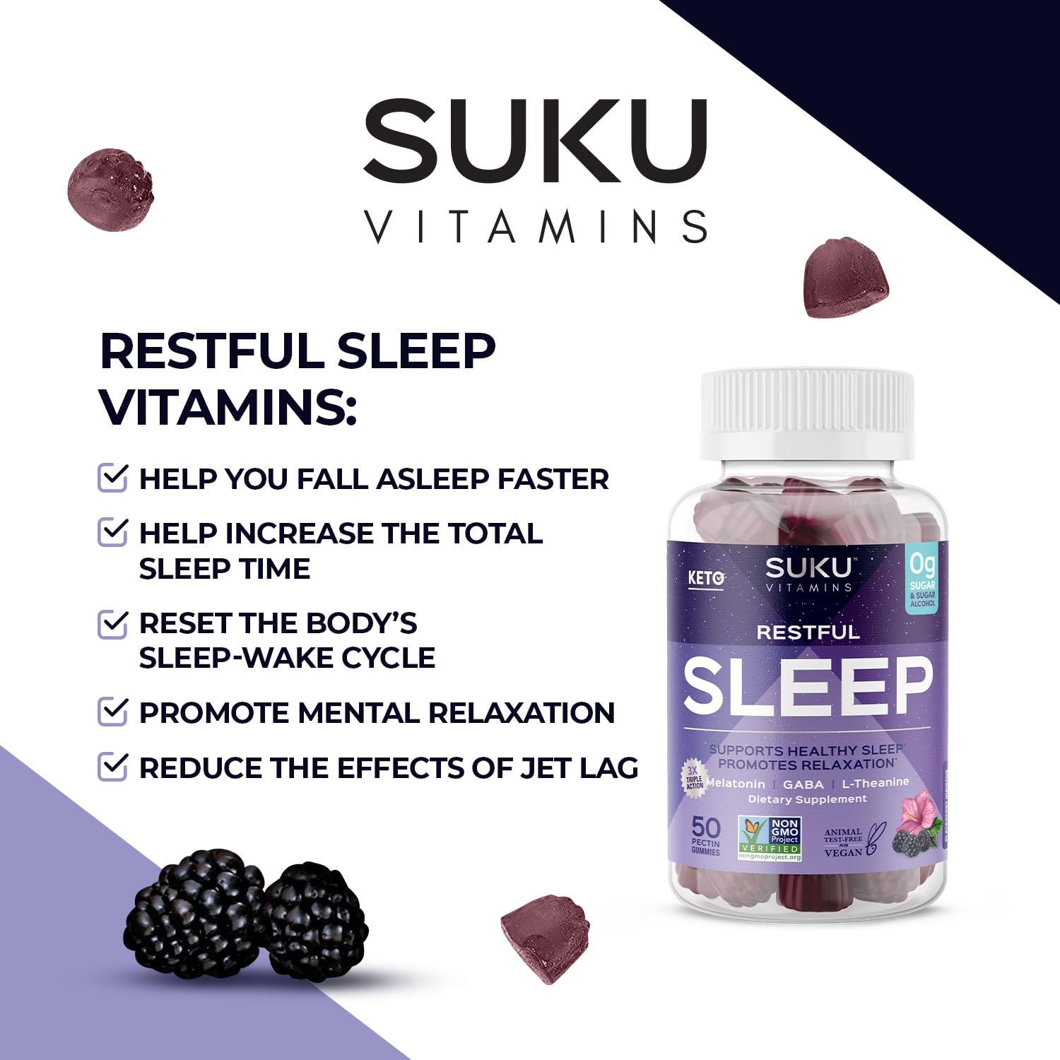 SUKU Sleep Gummies for travel use