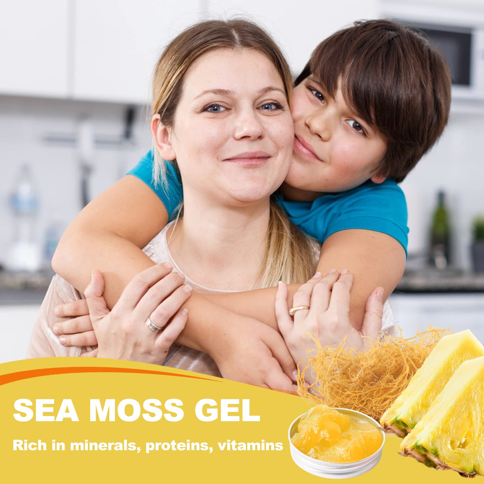 SumDIP Irish Sea Moss Gel 771g with fresh ingredients