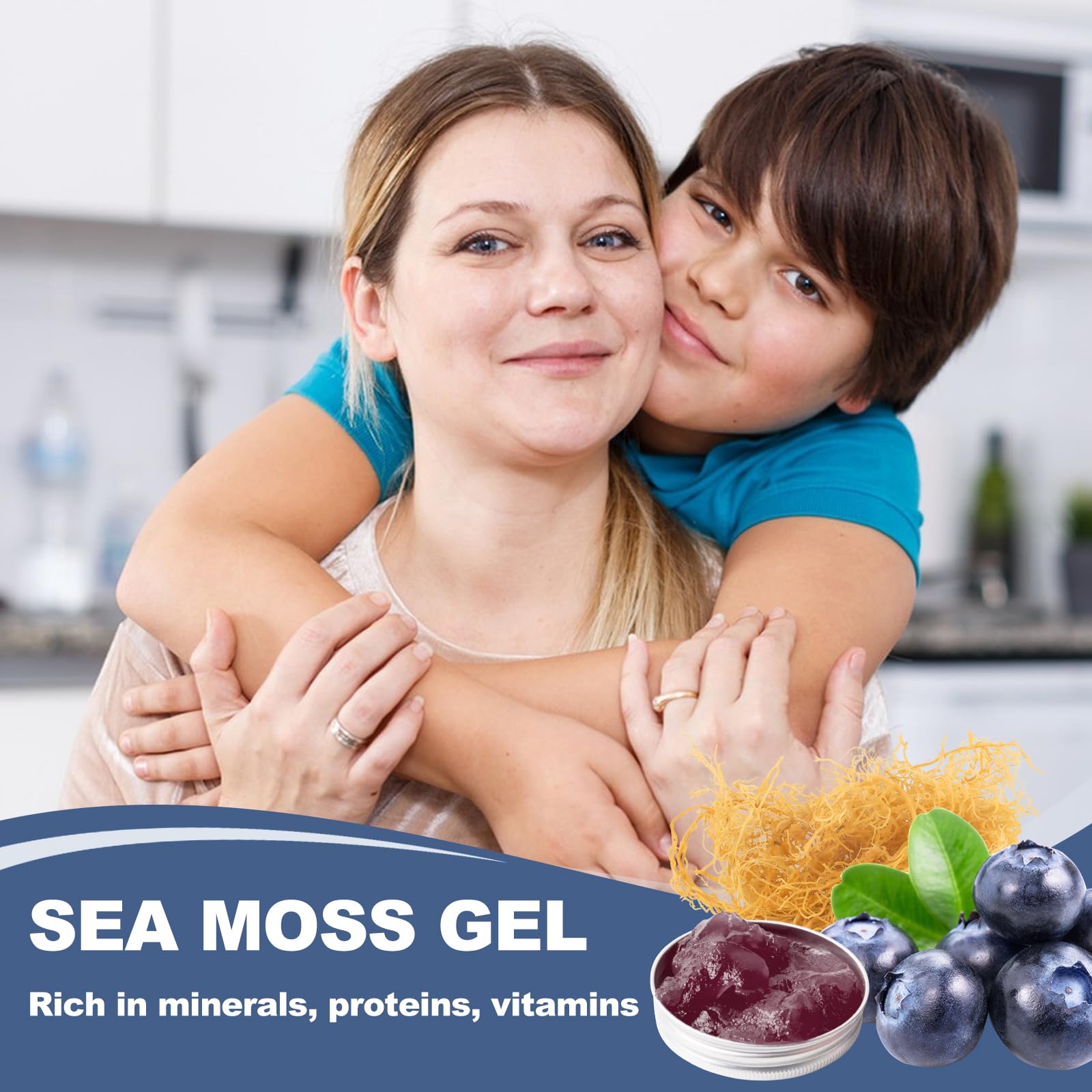 SumDIP Irish Sea Moss Gel on a kitchen counter