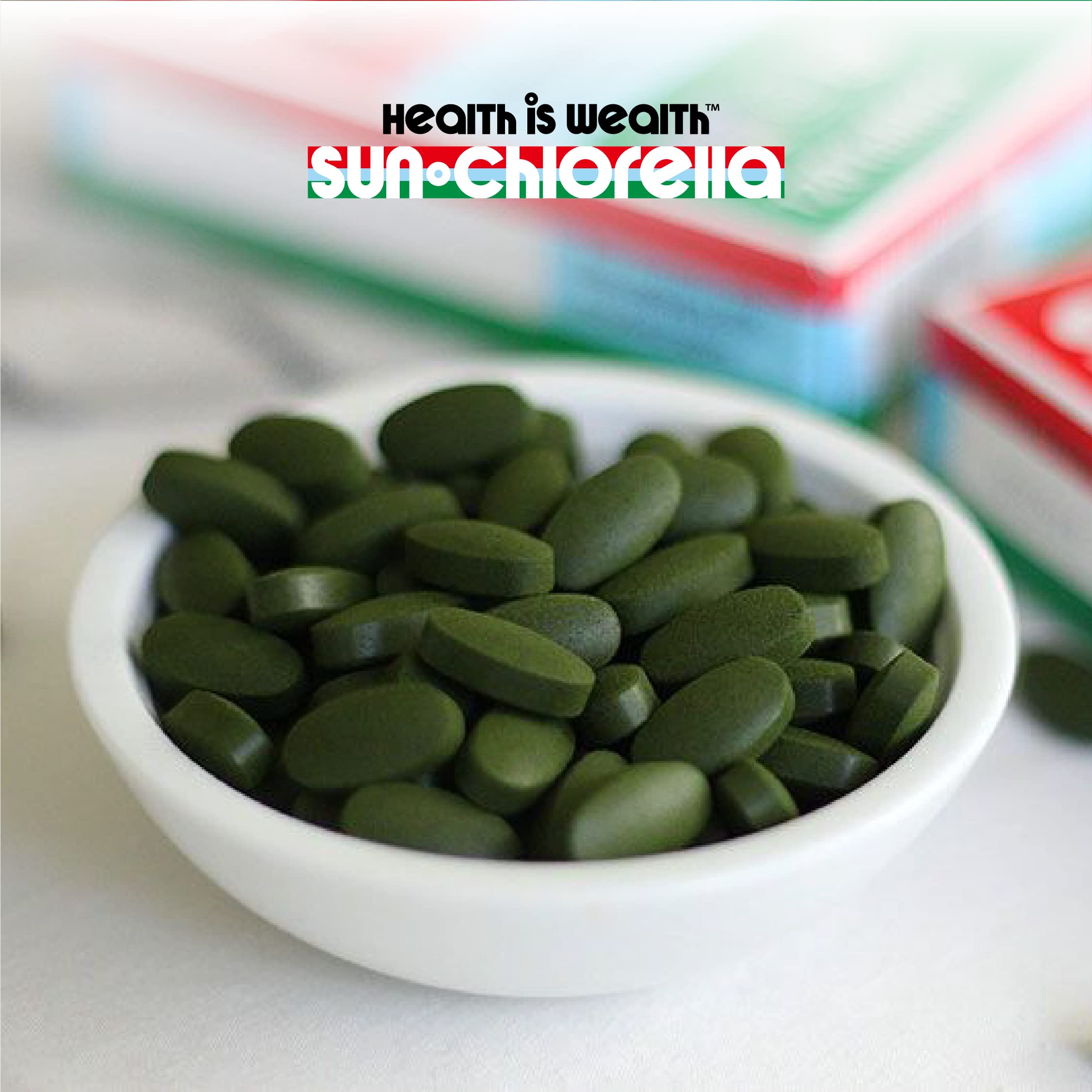 Sun Chlorella Chlorella Tablets with nutritional information