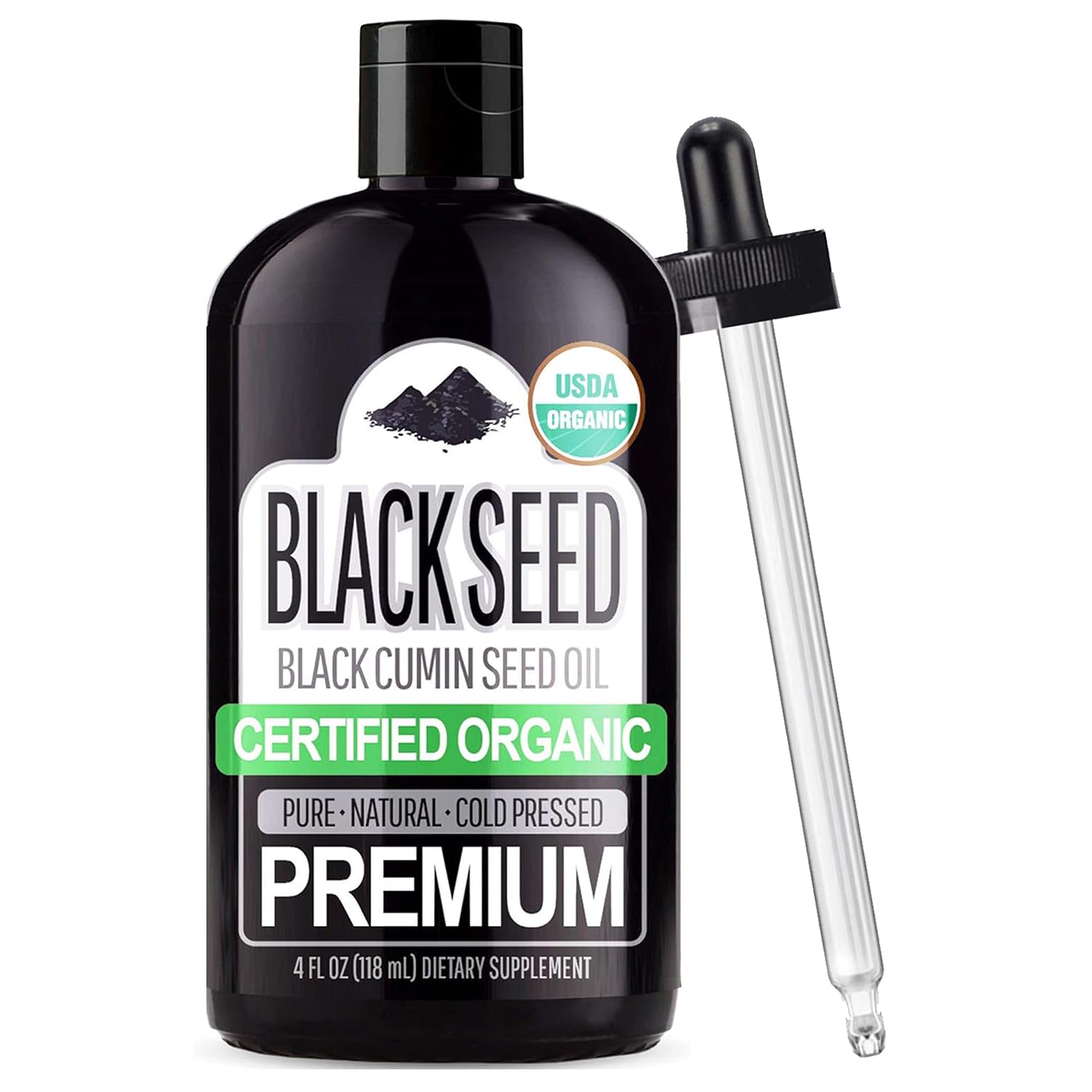 Sun Essential Oils Black Seed Oil dropper and packaging details