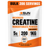 Sun Nutraceuticals Creatine Monohydrate Powder 1kg front view