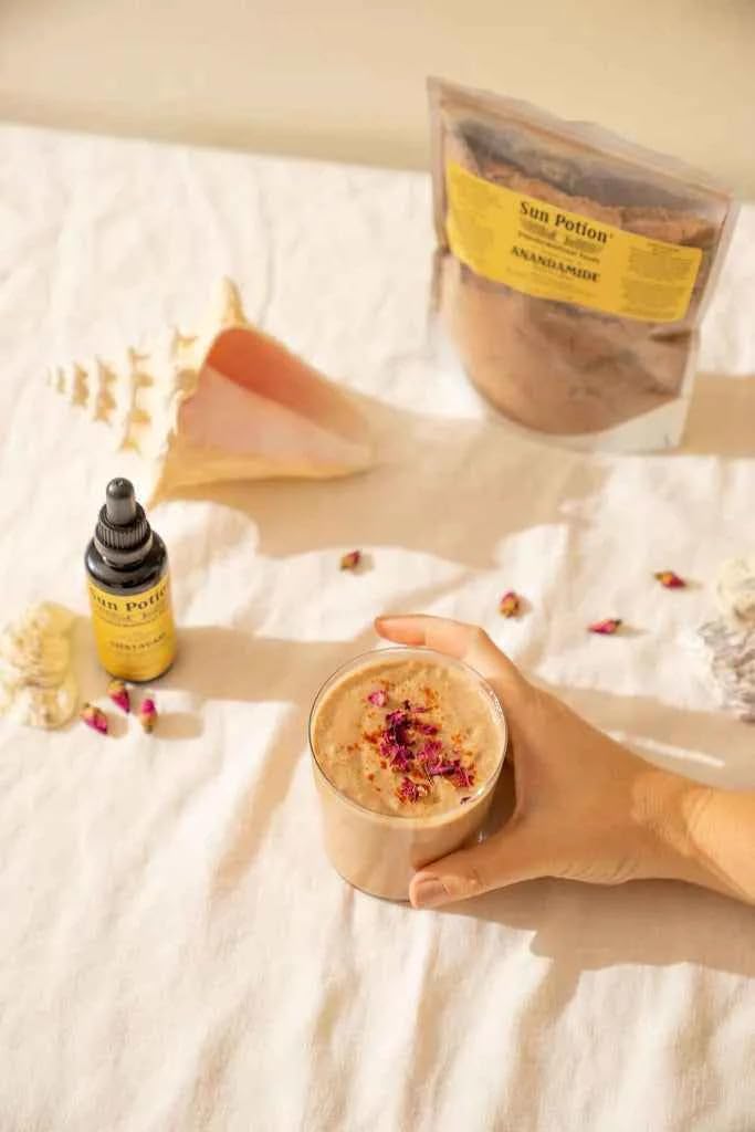 Sun Potion Anandamide Bliss Alchemy Cacao Blend lifestyle scene