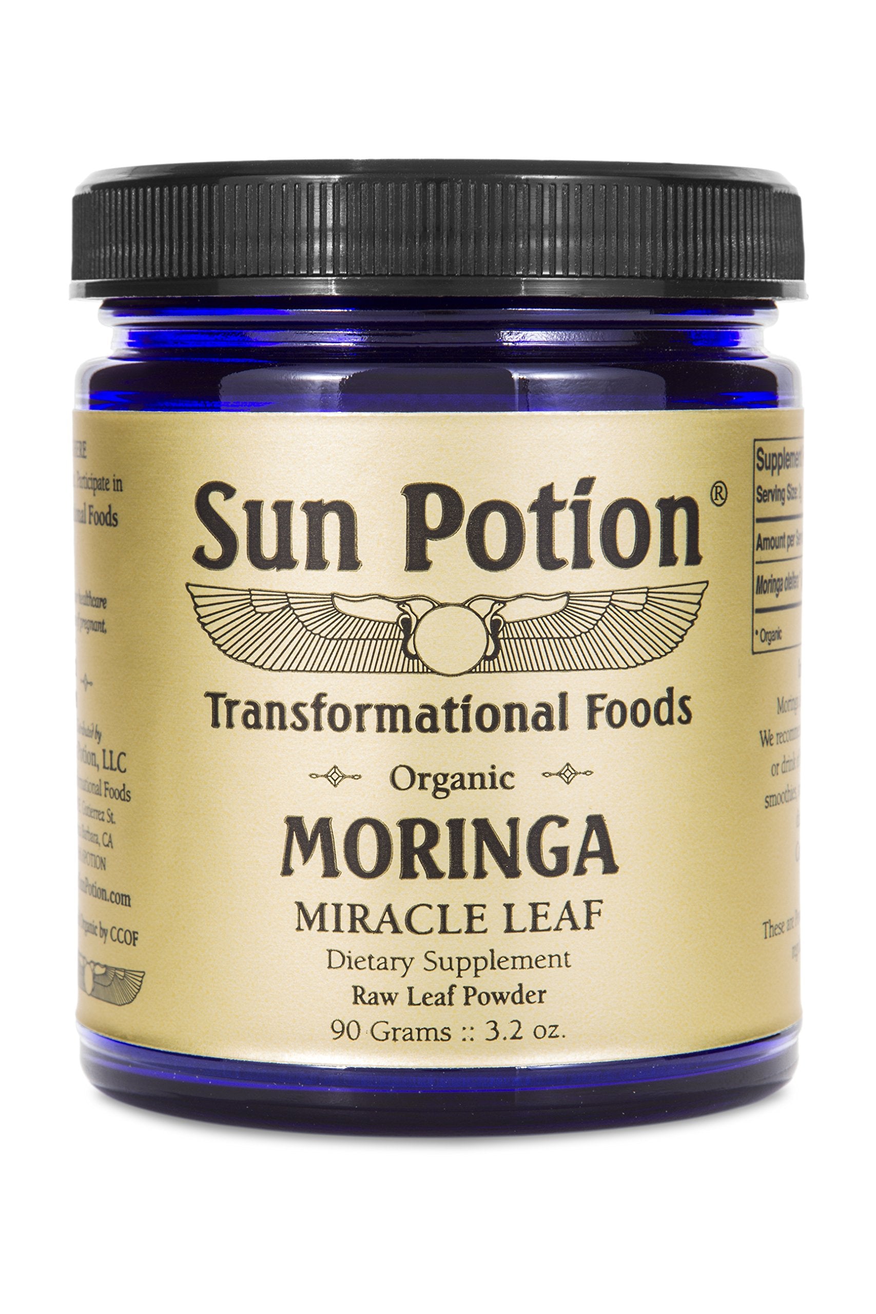 Sun Potion Moringa Leaf Powder 290g jar front view