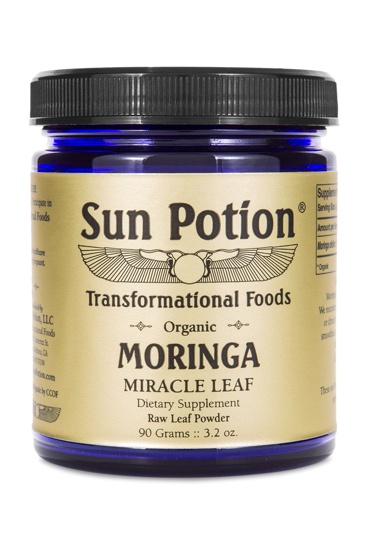 Sun Potion Moringa Leaf Powder 290g jar front view